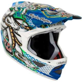 Troy Lee Designs D3 Bicycle Helmets Medusa Blue Small S  