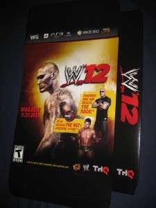 W12 WWE 2012 GAME PROMO DISPLAY BIG BOX RARE POSTER 16 X 12 X 3 