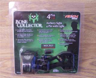 Apex Gear New Bone Collector 4 Pin Bow Sight BC4514CF  