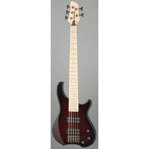   Tremor 5 X Bass Guitar   Black Cherry Sunburst: Musical Instruments