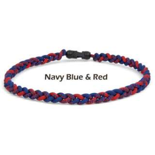 Brett Bros Ionic Titanium Necklace Navy/Red Large  