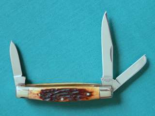 BROWNING Medium Stockman Amber Bone Knife 342   NEW AUS 8A Seki Japan 