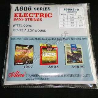 Electric Bass Guitar String Set Nickel Plated Steel New  
