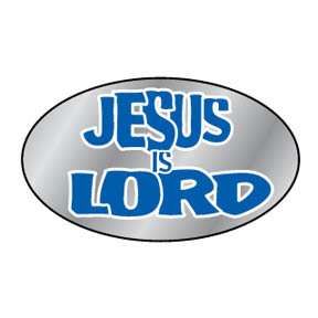 Christian bumper sticker decal Jesus Is Lord auto  