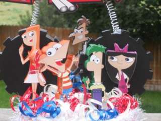 Phineas and Ferb Cake Topper Birthday Party Centerpiece Cupcake 