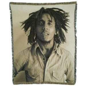  Bob Marley Portrait Throw Blanket