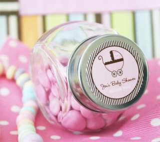 100 Personalized Custom Baby Shower Candy Jar Favors  