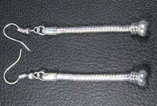 30pcs Silver Snake Chain Earring Dangel Fit Charms Bead  
