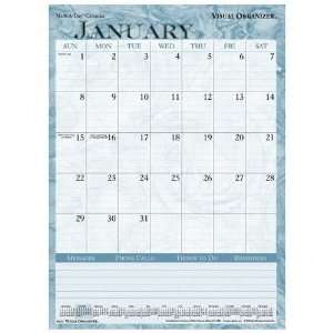  Visual Organizers Textured Blue Spiral Calendar