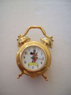   Mouse Miniature Mini Collectible Alarm Clock Two Bell Verichron  