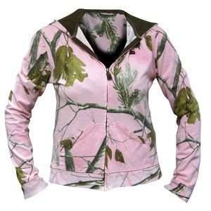 Realtree Girl Ap Pink Camo Zip Hooded Jacket ~ Juniors Hunting Hoodie 