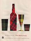 1956 Peter Dawson Scotch Whisky~Whiskey Clan Tartan ad