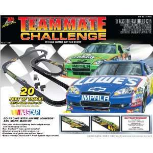   Teammate Challenge NASCAR Electric Slot Car Race Set Toys & Games