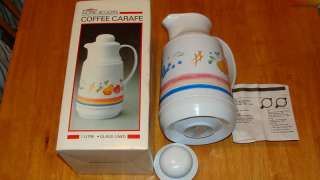 Home Accents Coffee Carafe 1 Litre Glass Lined Boxed  