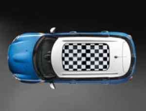 MINI Cooper Checkered Sun Roof Decal Graphic New OEM  