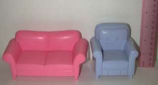 Fisher Price Dollhouse Furniture Sofa/ Couch Chair Lot  