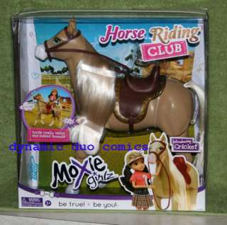 Moxie Girlz Riding Club CRICKET Tan Walking Horse Makes Sounds  