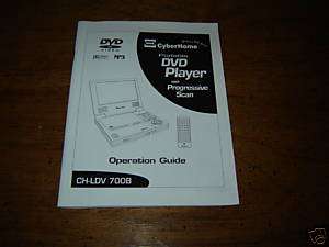 Cyberhome CH LDV 700B Owners Manual Instructions  
