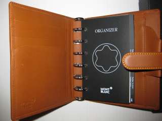MONT BLANC Diaries & Notes Chocolate Leather Small Organizer 9503 