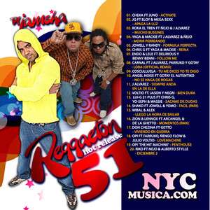 DJ Jamsha Reggaeton Hot Release 51 Full Songs 2012 CD  