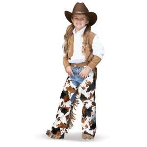 Lets Party By Time AD Inc. Cowboy/Cowgirl Child Costume / Brown   Size 