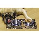 Drymate Large Dog Bowl Place Mat with Paw Imprint Design 16 Inch by 28 