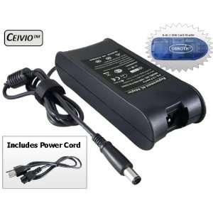 TM) 65W Laptop AC Adapter Battery Charger with Cord for Dell Inspiron 