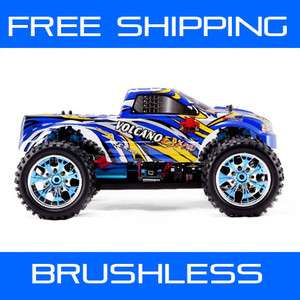   Volcano EPX Pro 1/10 Brushless Electric RC Monster Truck 2.4Ghz Silver