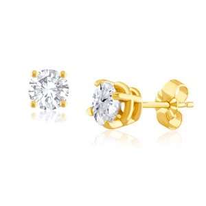  3/8 Ctw Diamond Stud Earrings In 14K Yellow Gold Jewelry