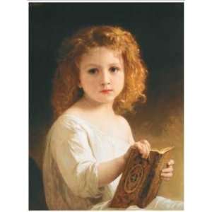  Story Book, The by Adolphe William Bouguereau. Size 33.50 