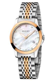 Gucci G Timeless Small Diamond Index Bracelet Watch  