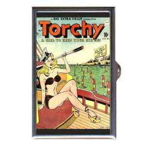 BILL WARD TORCHY PIN UP COMIC Coin, Mint or Pill Box Made in USA