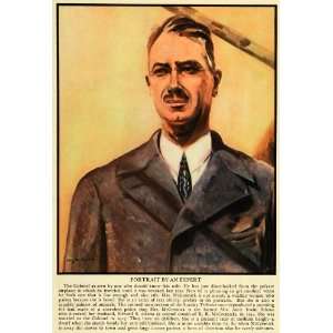 1934 Print Colonel Robert McCormick Portrait Edward Adams Amie Chicago 