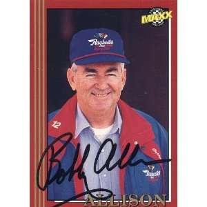 Bobby Allison Autographed/Hand Signed 1992 MAXX Race Cards #114 