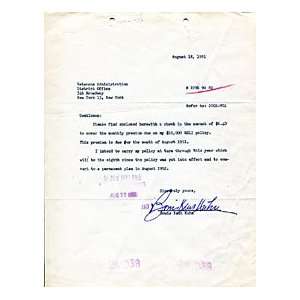 Bowie Kuhn Autographed / Signed Letter