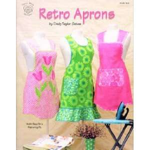  6006 BK RETRO APRONS BY CINDY TAYLOR OATES Arts, Crafts & Sewing