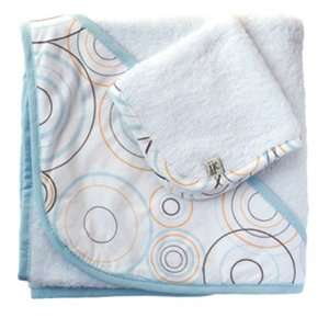  JJ Cole Collections Hooded Towel Set   Blue Bullseye Baby