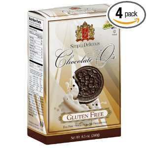 Jo Sef O?s Sandwich Cookie, Chocolate, 8.5 Ounce (Pack of 4)  