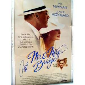  Paul Newman & Joanne Woodward Autographed Poster PSA/DNA 