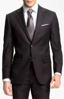 Joseph Abboud Silver Signature Dark Grey Wool Suit  