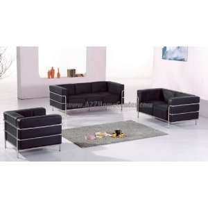  Elegant Modern Furnitue Le Corbusier Style Black Leather 