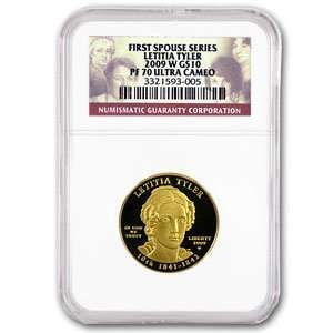    2009 W 1/2 oz Proof Gold Letitia Tyler PF 70 NGC UCAM Toys & Games