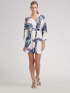 Ali Ro   Kimono Sleeve Printed Dress   Saks 