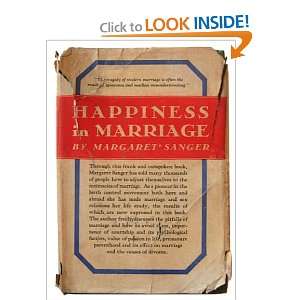  Happiness in Marriage Margaret Sanger Books