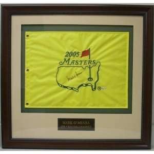  Mark OMeara Autographed/Hand Signed 2005 Masters Flag 