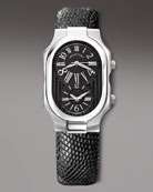 Philip Stein Ceramic Watch, Black   