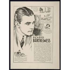 1933 Richard Barthelmess Warner Baxter Actor Film Print Biography 