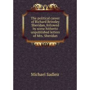 The political career of Richard Brinsley Sheridan (the Stanhope essay 