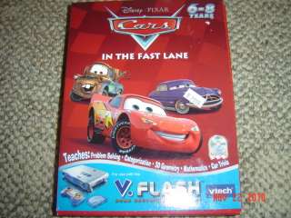 FLASH VFlash Vtech DISNEY CARS In the Fast Lane NEW  