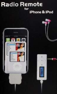 Apple iPhone iPod Touch Nano FM Radio Receiver + Remote  